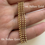 Gold Ball Chain Necklace