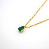 The Sage Emerald Pendant Necklace