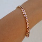 The Bezel Set Tennis Bracelet