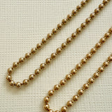 Gold Ball Chain Necklace