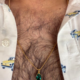The Sage Emerald Pendant Necklace