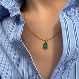 The Sage Emerald Pendant Necklace