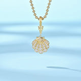 Isla Seashell Diamond Pendant