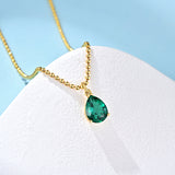The Sage Emerald Pendant Necklace