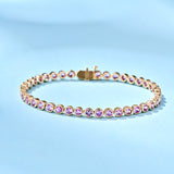 The Bezel Set Tennis Bracelet
